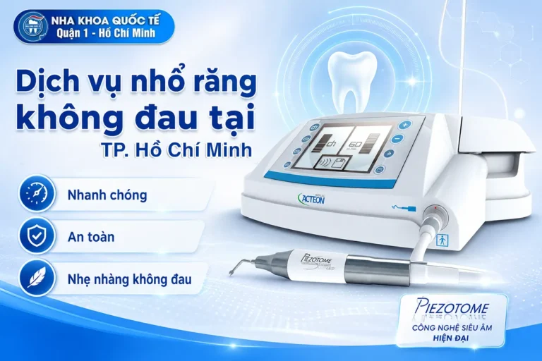 nhổ răng không đau quận 1 HCM